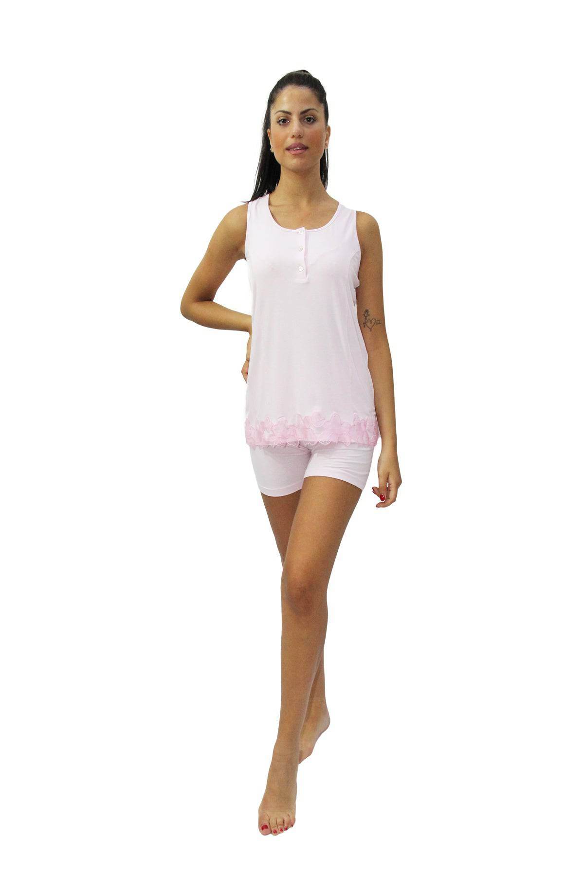 Pigiama corto Donna E1903B Fida - evabiancheria